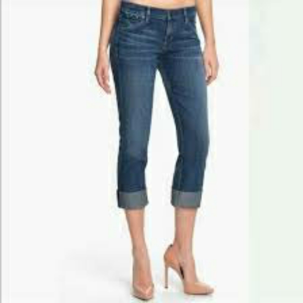 Citizens of Humanity Dani Cropped Cuffed Hem Straight Leg Jeans